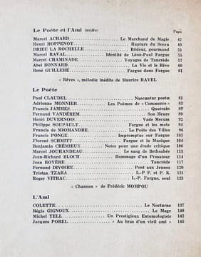 Hommage à Léon-Paul Fargue. Les Feuilles libres, N°45-46. Juin 1927. FARGUE (Léon-Paul). MAN RAY. KLEE (Paul). APOLLINAIRE (Guillaume). PROUST ...