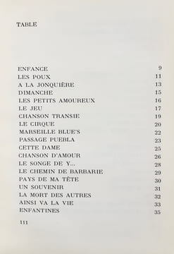 Chansons pour ma mélancolie. . MOULOUDJI (Marcel).