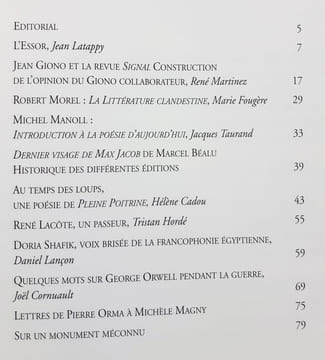 Les cahiers de Vésonne : n°2, 1997. . FANLAC (Pierre). LATAPPY (Jean). GIONO (Jean). MOREL (Robert). MANOLL (Michel). JACOB (Max). BEALU (Marcel). ...