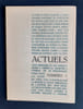 Actuels, N&deg;1. Et&eacute; 1966.. PLANTIER (Th&eacute;r&egrave;se). VUARNET (Jean-No&euml;l). PONCET (Henri). PEROL (Jean). FECTEAU (H&eacute;l&egrave;ne). MAURIS (Alain).