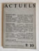 Actuels: n&deg;9/10, novembre 1979.. ALBIACH (Anne-Marie). ROTTENBERG (Pierre). CHARRON (Fran&ccedil;ois). MAHISTRE (Genevi&egrave;ve). SOREAU (Jean-Marie). FALEMPIN ...