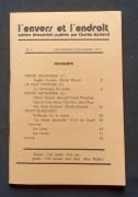 L’envers et l’endroit, cahiers bimestriels publiés par Charles Autrand: n°7, novembre-décembre 1972.  par  AUTRAND (Charles). VANNIER (Angèle). MANOLL (Michel). SOCARD (Gilbert). PLANCHAIS (Bernard-Daniel). CRIEL (Gaston). CLAIREVAUX (Henry). CHAUDIER (Jean). ANSEEUW (Alain). 