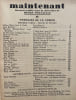 Maintenant. Recueil international illustr&eacute; de litt&eacute;rature et d’art. Cahier 2, avril 1946.. MASEREEL (Franz). BERNARD (Emile). ZWEIG (Stefan). ...
