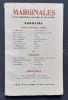 Marginales. Revue trimestrielle des id&eacute;es et des lettres. N&deg;48, juin 1956.. MARCUSE (Elie). BEALU (Marcel). BONO (El&eacute;na). MINISCLOU (Denis). GORBITZ ...