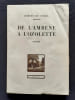 De l'Amb&egrave;ne &agrave; l'Ozolette. Po&eacute;sies. . DU CORAIL (Robert). 
