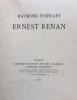 Ernest Renan. . POINCARE (Raymond). RENAN (Ernest). 