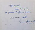 Vu et entendu. . DUMAYET (Pierre). GIACOMETTI (Alberto). SAGAN (Fran&ccedil;oise). MILLER (Henry). 
