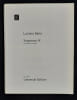 Sequenza IX per saxofono contralto. . BERIO (Luciano). 
