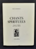 Chants spirituels. . AUROBINDO (Shri). 