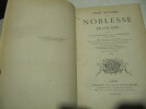 Etat présent de la Noblesse Française contenant le dictionnaire de la Noblesse contemporaine. 