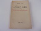 ANDRE GIDE  et la pensée allemande. LANG Renée