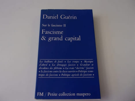 sur le fascisme II.  FASCISME ET GRAND CAPITAL. GUERIN Daniel