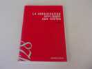 LA VERSIFICATION APPLIQUEE AUX TEXTES. AQUIEN Michele