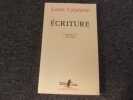 ECRITURE. Carnets IX. 1985  1986. CALAFERTE Louis