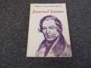 JOURNAL INTIME. SCHUMANN Robert et Clara