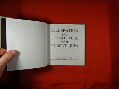 Célébration du grand-père. . [LITTERATURE] - JUIN (Hubert)