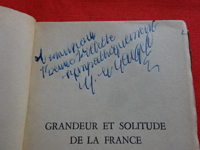 Grandeur et solitide de la France.