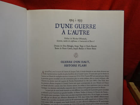 1914 à 1939 D'une guerre à l'autre. . [BANDE DESSINEE] - CASTEX, BASTIAN ET BIELOT, BATTAGLIA, TOPPI ET BUZZELLI
