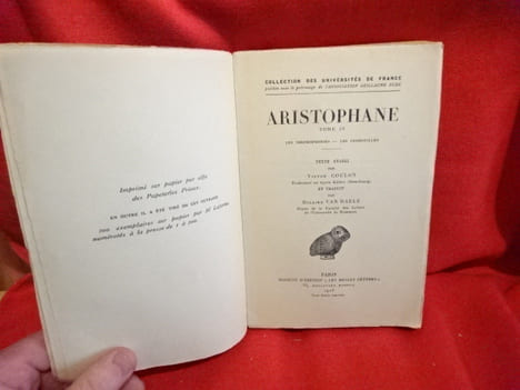 Comédies-Tome IV: Les Thesmophories-Les Grenouilles. . [PHILOSOPHIE SCIENCES HUMAINES] - ARISTOPHANE (0445-0386)