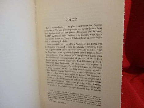 Comédies-Tome IV: Les Thesmophories-Les Grenouilles. . [PHILOSOPHIE SCIENCES HUMAINES] - ARISTOPHANE (0445-0386)