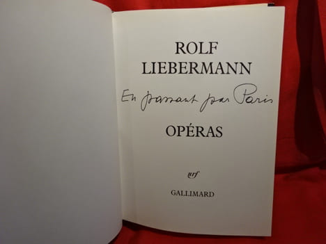 En passant par Paris. Opéras. . [MUSIQUE] - LIEBERMANN (Rolf)