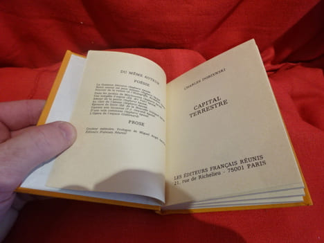 Capital Terrestre. . [LITTERATURE] - DOBZYNSKI (Charles)