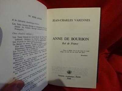 Anne de Bourbon. roi de France.