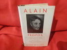 Propos. . [LITTERATURE] - ALAIN