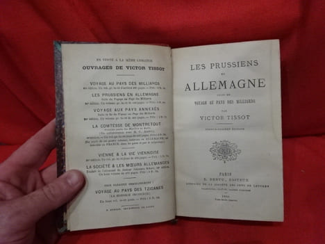 Les prussiens en Allemagne suite du Voyage au pays des milliards. . [LITTERATURE] - TISSOT (Victor)