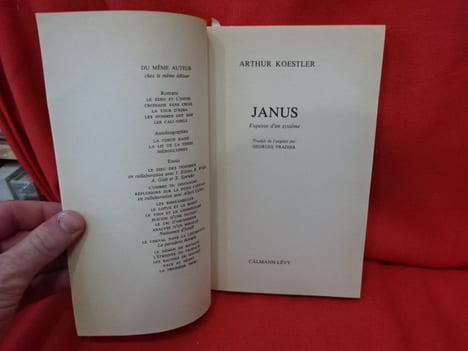 Janus. Esquisse d'un système. . [LITTERATURE] - KOESTLER (Arthur)