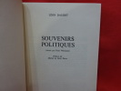 Souvenirs politiques, réunis par René Witmann. . [LITTERATURE] - DAUDET (Léon)