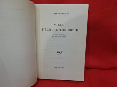 Ville, j'écoute ton coeur. 
