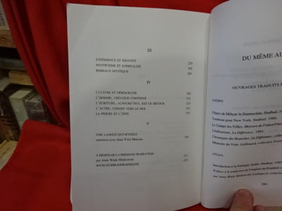 La prière et l'épée (essais sur la culture arabe).
