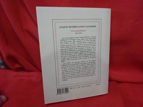 Correspondance 1911-1924. . [LITTERATURE] - RIVIÈRE (Jacques), GALLIMARD (Gaston)