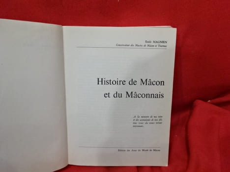 Histoire de Mâcon et du mâconnais. . [HISTOIRE] - MAGNIEN (Émile)