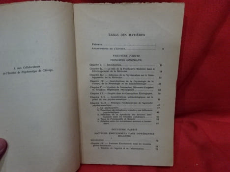 La médecine psychosomatique ses principes et ses applications. Suivi de Les fonctions de l'appareil sexuel et leurs troubles par Thésée Benedek. . ...