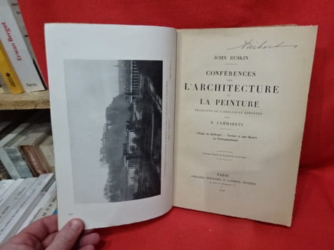 Conférence sur l'architecture et la peinture. L'éloge du gothique. Turner et son oeuvre. Le préraphaélisme. . [ART] - RUSKIN (John)