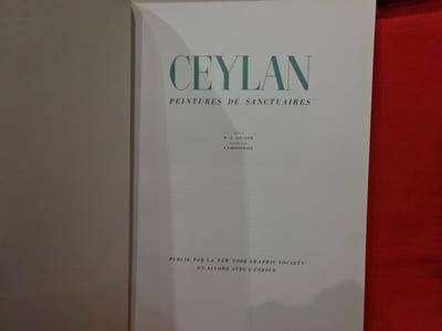 Ceylan peintures de sanctuaires. 