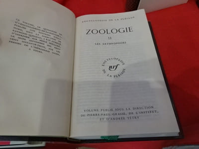 Zoologie-Tomes I, II, III et IV. 