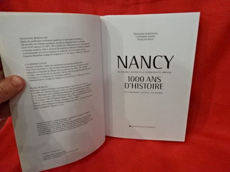 Nancy du bourg castral à la communauté urbaine. 1000 ans d'histoire. Les événements-Les Lieux-Les hommes. . [LORRAIN] - BOQUILLON-GUYON-ROTH