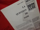 Revue Obliques-N° 12-13. Sade. . [LITTERATURE] - COLLECTIF