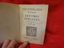 Lettres persanes. . [LITTERATURE] - MONTESQUIEU