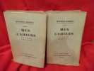 Mes cahiers de 1896 à 1923. . [LITTERATURE] - BARRÈS (Maurice)
