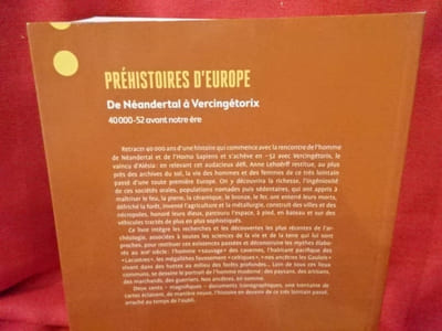 De néandertal à Vercingétorix 40000-52 avant notre ère. Préhistoires d'Europe. 