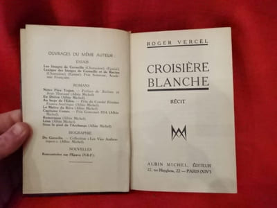 Croisière blanche. Récit.