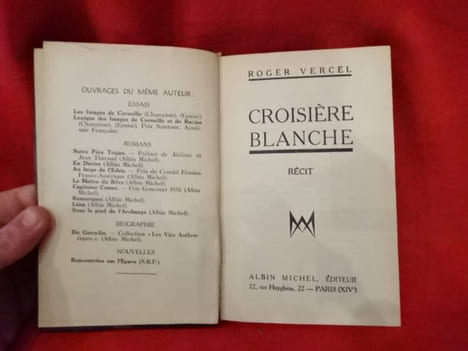 Croisière blanche. Récit. . [LITTERATURE] - VERCEL (Roger)