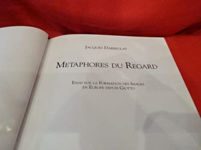Métaphore du regard. Essai sur la formation des images en Europe depuis Giotto. 