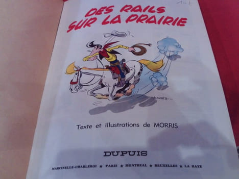 Des rails sur la prairie. . [BANDE DESSINEE] - MORRIS