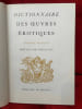 Dictionnaire des oeuvres &eacute;rotiques. Domaine fran&ccedil;ais. . [LITTERATURE]