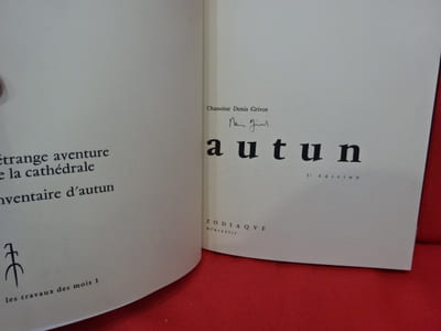 Autun, l'étrange aventure de la cathédrale, inventaire. 